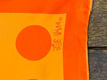 Vera Orange Dot Scarf